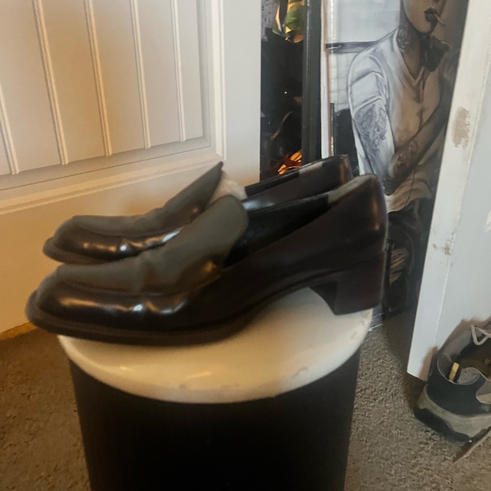 Prada Cordovan Leather Loafers